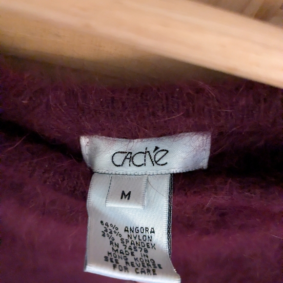 Caché Women's Purple Angora Sweater - Picture 4 of 4